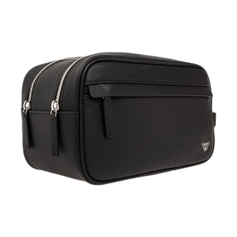 EMPORIO ARMANI Polyester Toiletry Bag Men's Black-1