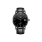 Black Case Black Dial Black Leather