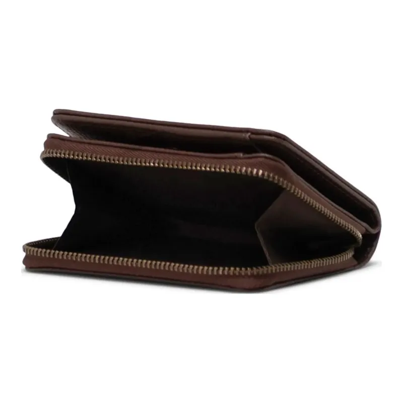 Herschel Pure Vegan Leather Card Holder Wallet Unisex Chrysanthemum Coffee-2