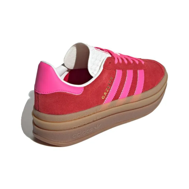 Adidas Gazelle Bold Collegiate Red Lucid Pink Women's-2