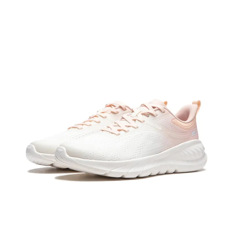 LiNing Eazgo Flex V2 Cushioned Slip Resistant Low Top Casual Running Shoes Women's White Orange-2