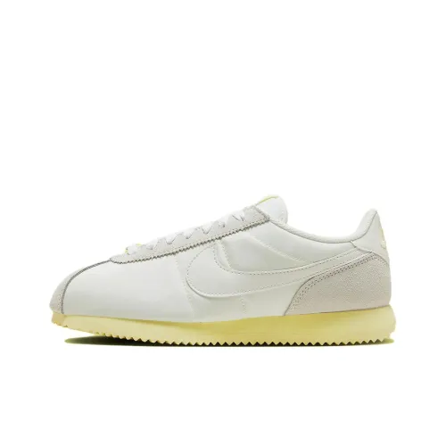 Nike Cortez White/Pale Yellow Women's