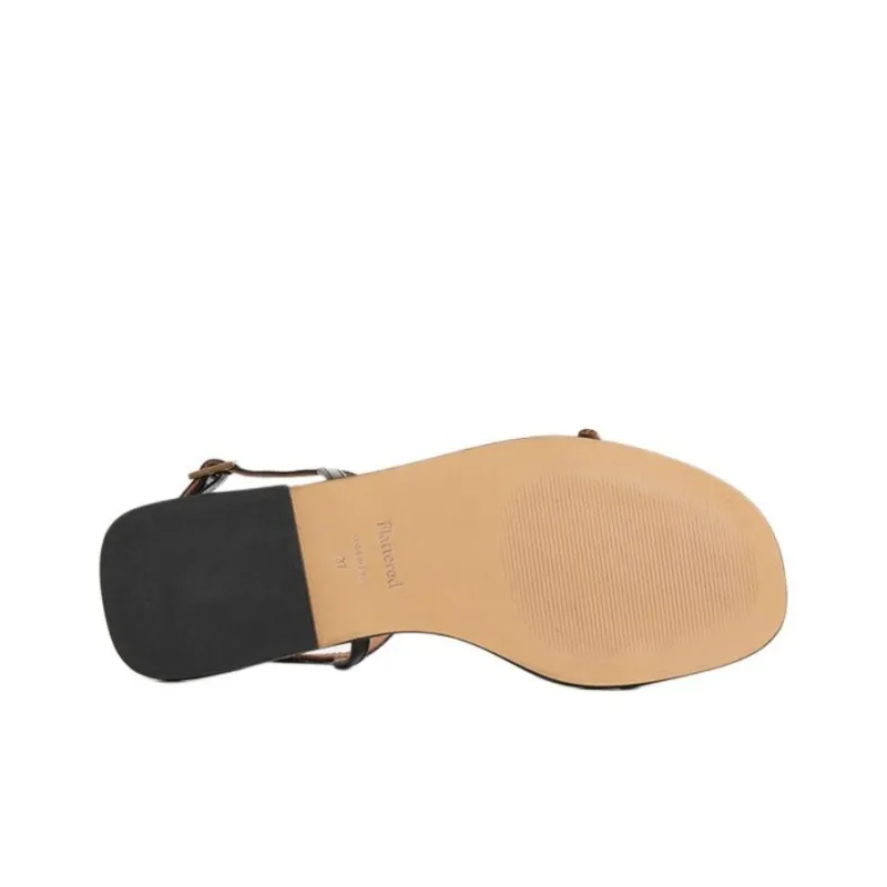 FLATTERED Strap Sandals 1cm Women's Black-5