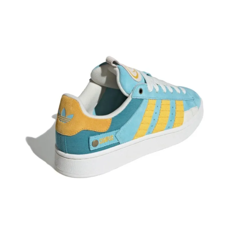 Adidas Originals CAMPUS 00s Anti Slip Wear Resistant Low Top Skateboard Shoes Unisex Blue Yellow-3