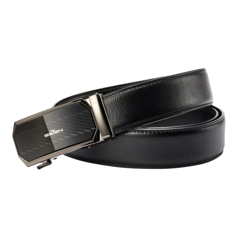 SEVEN Casual, Wear Resistant Cow Split Leather Belts Men's 3cm-0
