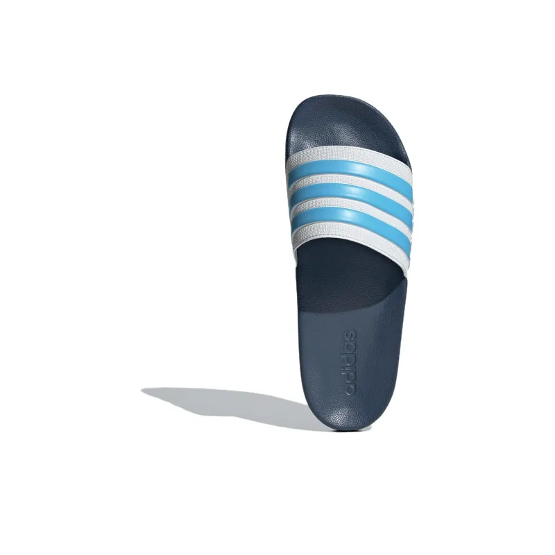 Adidas Adilette Shower Slides Crystal White Semi Blue Burst Preloved Ink-4