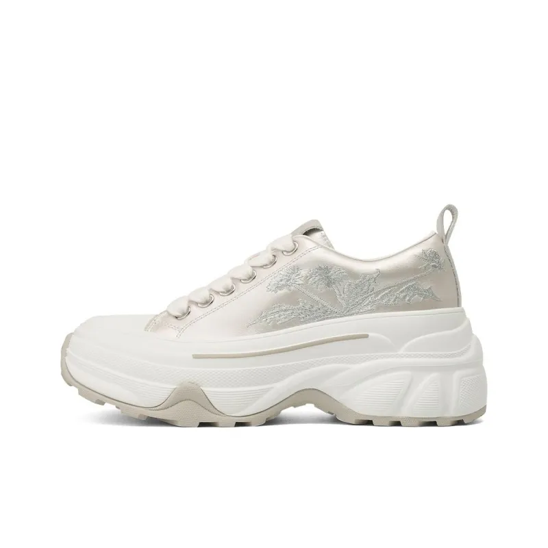 Rosa Bianca Anti-Slip Wear-Resistant Breathable Lightweight Height Increasing Low-Top Chunky Sneakers Women's-7