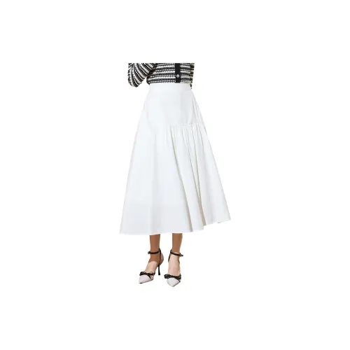 SMEN Casual Long Skirts Women's White