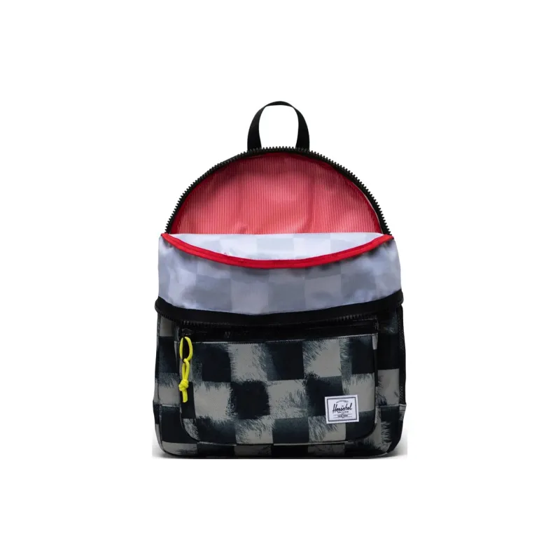 Herschel Recycled Fabric Backpack Unisex Black Plaid-3