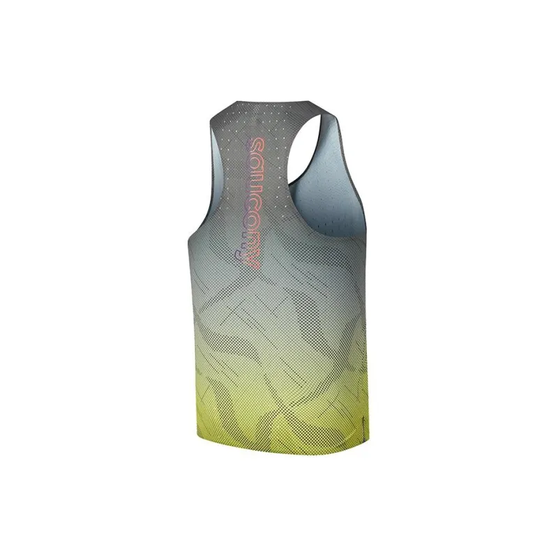 Saucony Tank Tops Men's Green Base-1