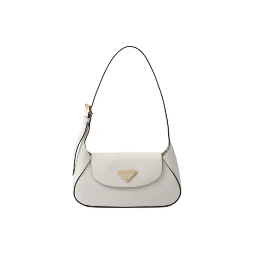 PRADA Leather Handbag, Shoulder Bag Women's White