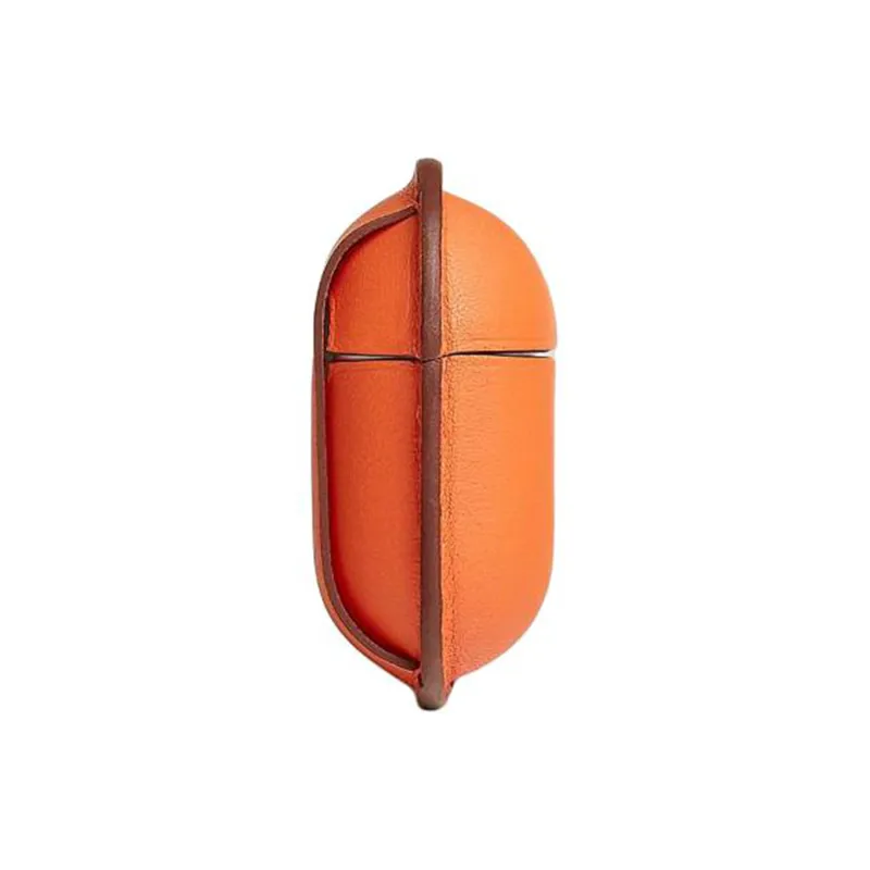 HERMES Swift Leather AirPods Pro Protective Case Earphone Case Unisex Orange-1