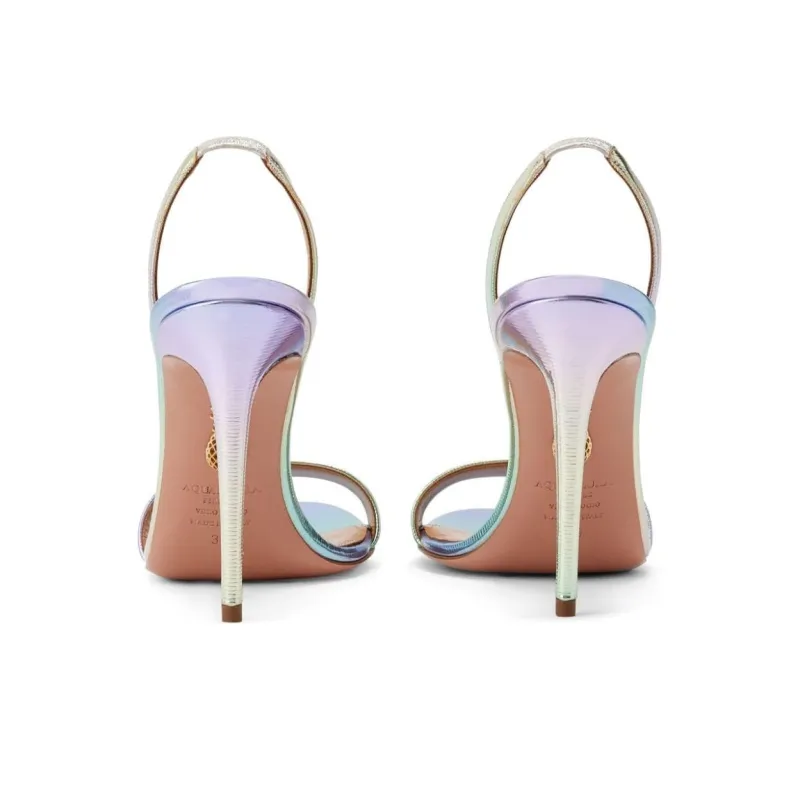 AQUAZZURA Sheeva 105mm Iridescent Pumps-4