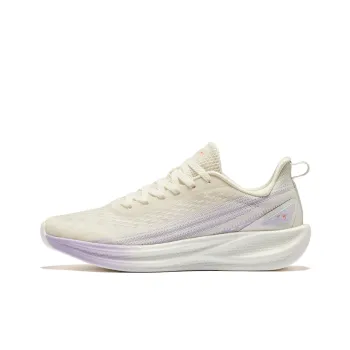 Erke Water Drift 5.0 Cushioning Breathable Low Top Running Shoes Women's Microcrystal White Aromatherapy Lavender