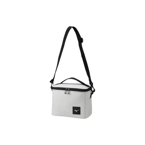 Mizuno Synthetic Fiber Polyester Shoulder Bag Unisex White