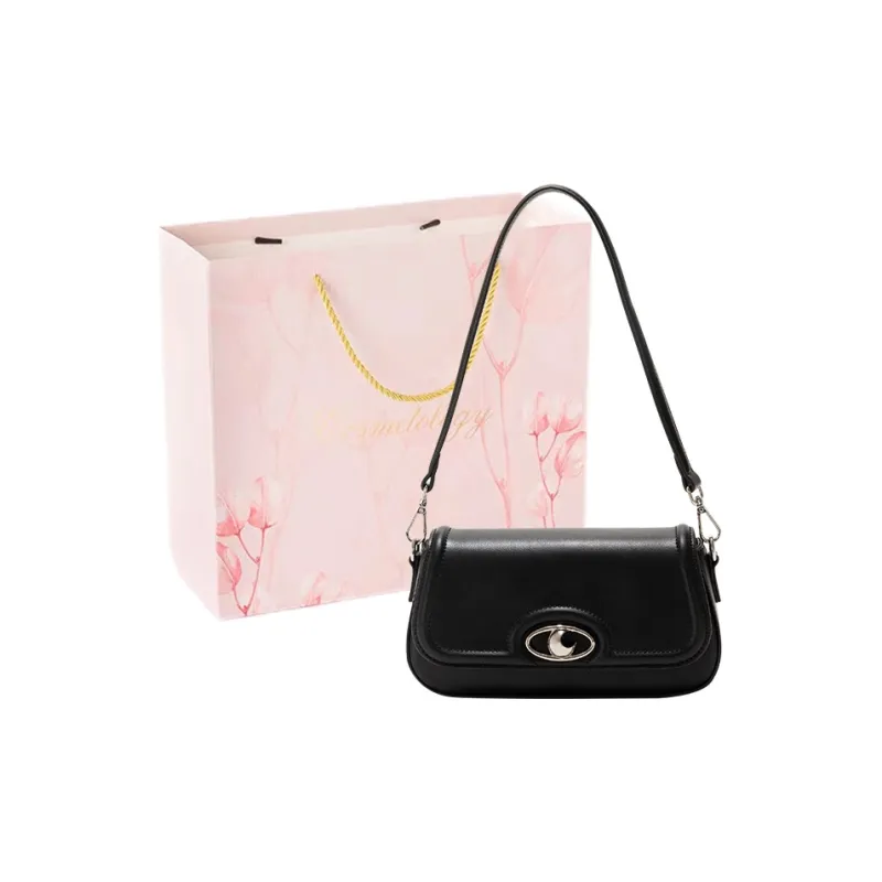 MOONDEMIMA Synthetic Leather Shoulder Bag Regular Women's Ecru/Black/Fruit Green/Light Sea Blue-7