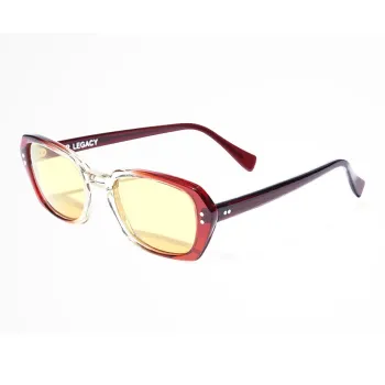 OUR LEGACY Acetate Irregular Shape Sunglasses Unisex Red