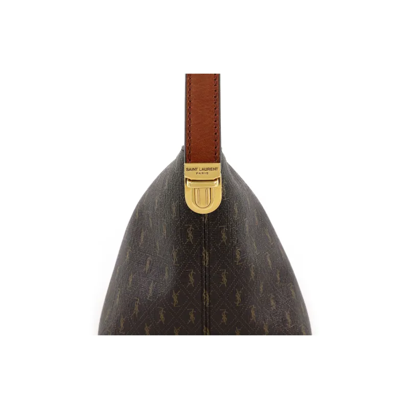 SAINT LAURENT Monogramme Canvas With Smooth Leather Shoulder Bag, Portable Crossbody Bag Women's-7