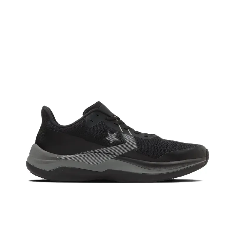 Converse Cons Rundual Anti Slip Wear Resistant Low Top Running Shoes Unisex Black Gray Japan Version-1