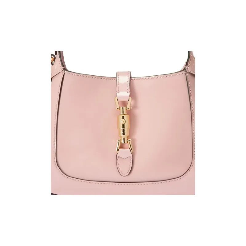 GUCCI Jackie 1961 Patent Leather Crescent Shoulder Bag Shoulder Bag Mini Women's Light Pink-8