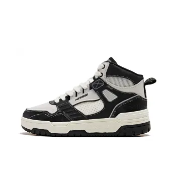 QIAODAN Enlightenment 3.0 High Top Skateboard Shoes Men's Black Gray