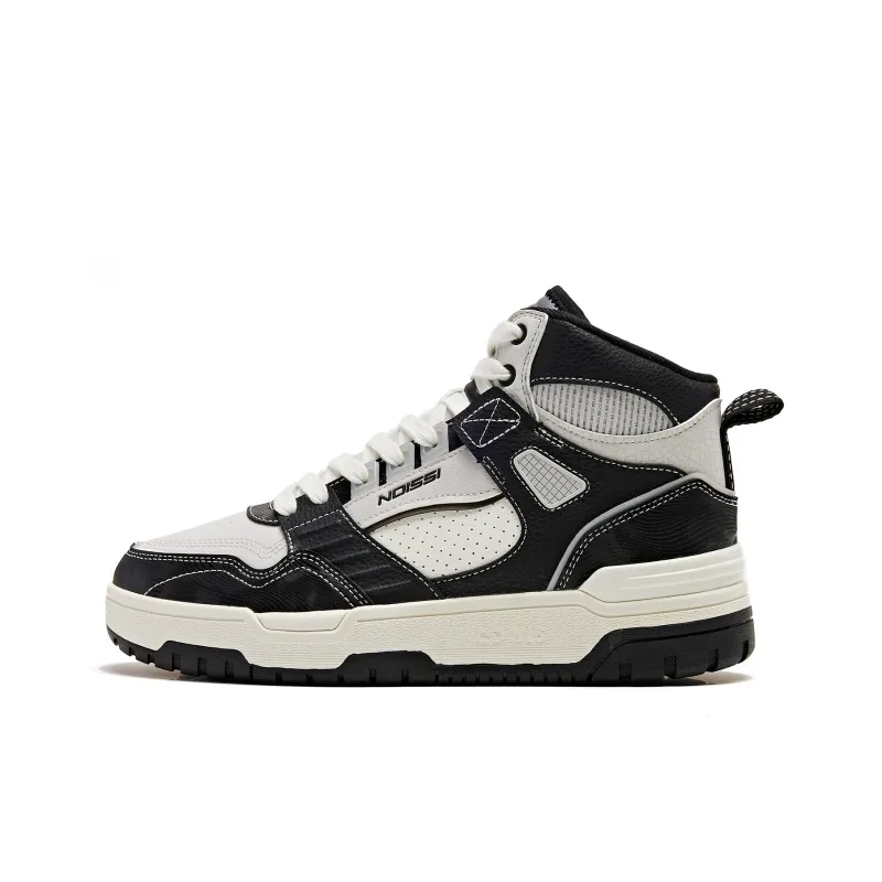QIAODAN Enlightenment 3.0 High Top Skateboard Shoes Men's Black Gray-0