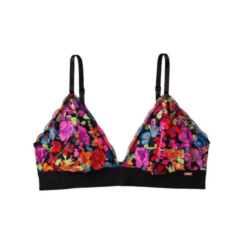 VICTORIA'S SECRET Bra Women's Black Floral Pattern-0