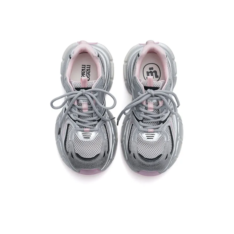 MASOOMAKE Abrasion Resistant Height Increasing Low Top Chunky Sneakers Women's-7