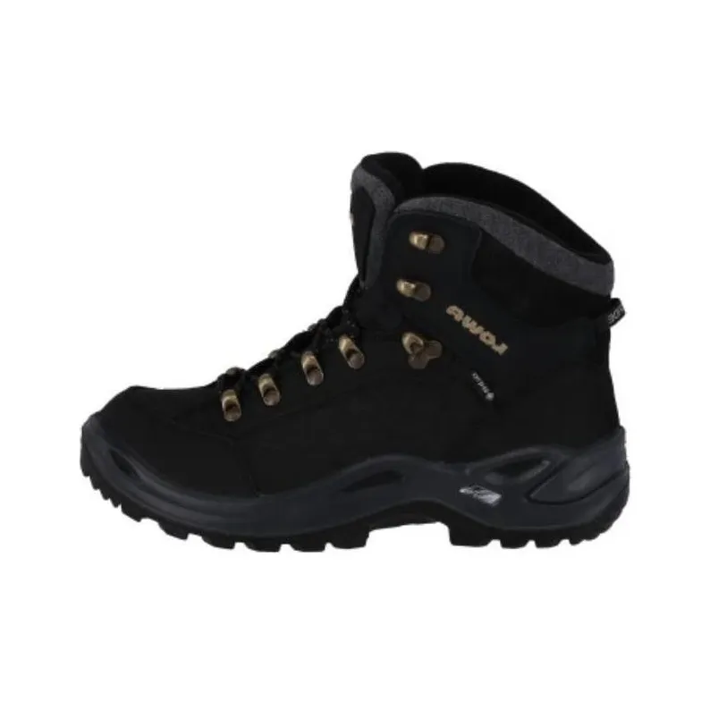 Lowa Renegade Warm GTX Cushioning, Wear Resistant High Top Hiking Shoes Women's Black-0