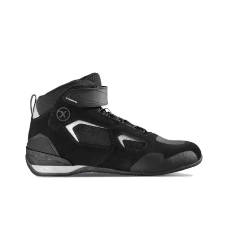 XPD X-Radical Cushioning Wear-Resistant High-Top Skateboard Shoes Unisex Black-1