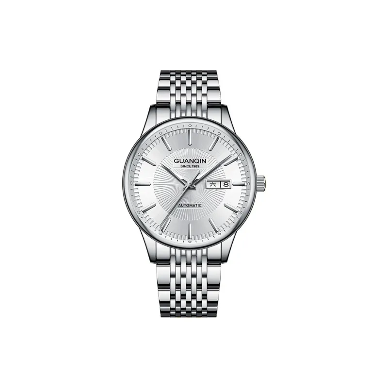 GUANQIN GJ16266 Automatic Mechanical Movement Stainless Steel Watchband Watch Men's Watches White Dial-2