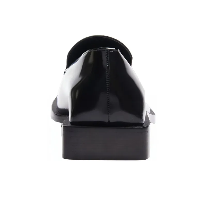 Balenciaga Coin Rim 20mm Loafers Black Leather-3