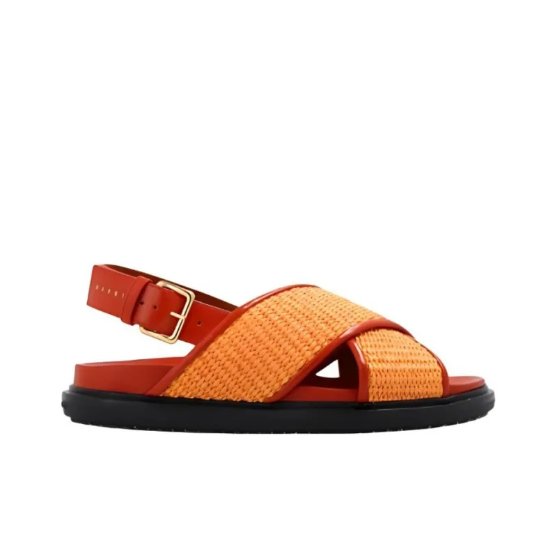 MARNI Fussbett Cross-Strap Sandals Women's-1