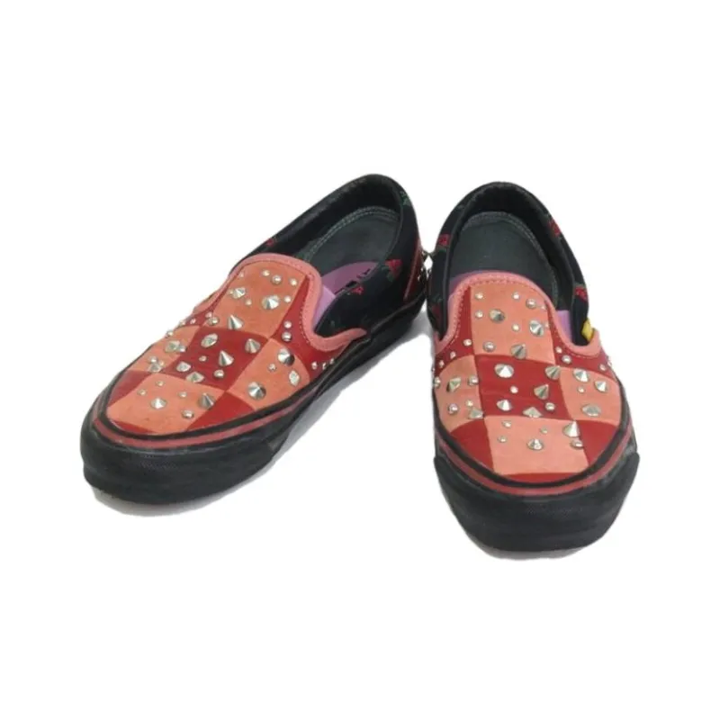 GUCCI Vans X GUCCI Og Classic Slip On Lx 'Red Pink Patchwork'-3
