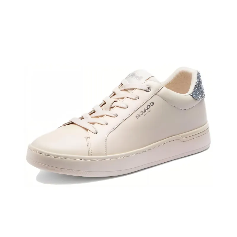 COACH Cushioning, Wear Resistant Low Top Casual Shoes Women's White-3