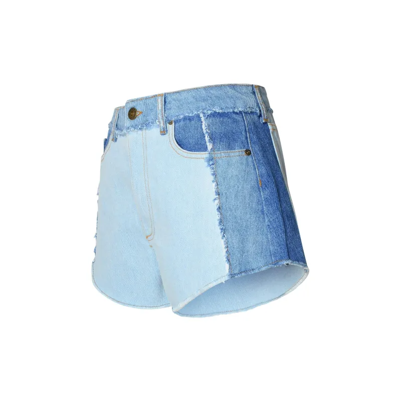 CHIARA FERRAGNI Distressed Denim Shorts-2
