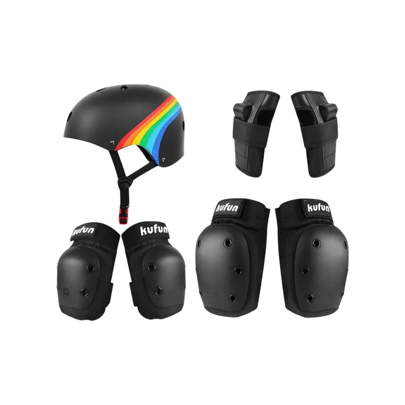 KUFUN Roller Skating Protective Gears ABS Shell Unisex-7