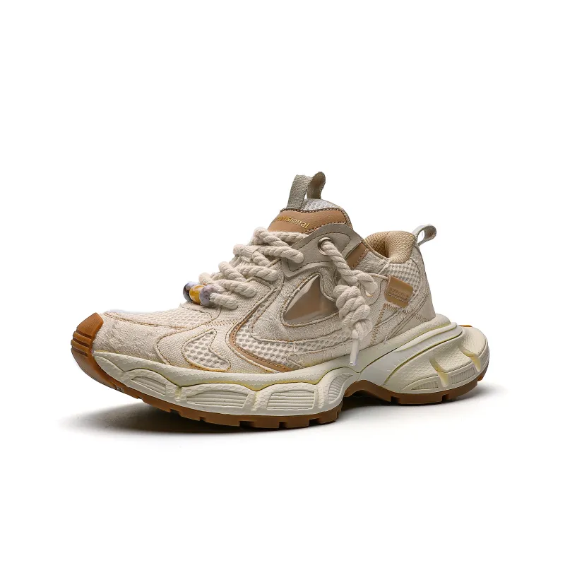 HeeDimensional Cushioning Anti Slip And Wear Resistant Coverage Height Increasing Low Top Chunky Sneakers Unisex-2