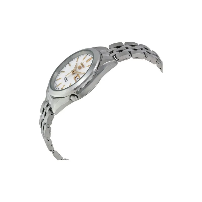 SEIKO Automatic Mechanical Movement Stainless Steel Strap Watch 37mm Unisex White Dial-1