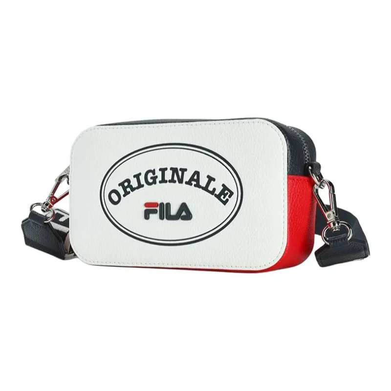 FILA Polyurethane PU Synthetic Leather Box Bag Shoulder Bag Crossbody Bag Extra Small Women's Standard White-1