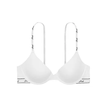 Victoria's Secret PINK 1739 Contour Style WEAR EVERYWHERE T SHIRT BRA Collection LIGHTLY LINED Bra Women's White