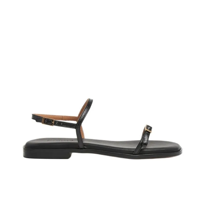 FLATTERED Strap Sandals 1cm Women's Black-1