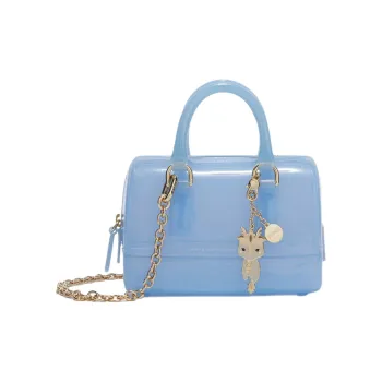 Furla Candy PVC Shoulder Bag, Crossbody Bag, Handbag Mini Women's Blue