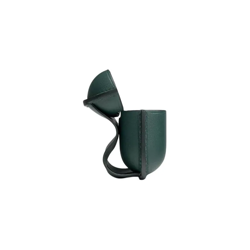 HERMES Swift Leather AirPods Pro Protective Case Earphone Case Unisex Green-5