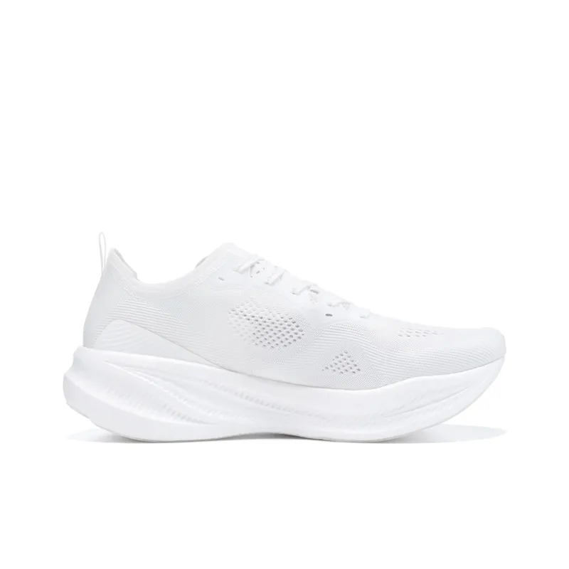 BMAI Carbon FLY Shock Absorbers Slip Resistant, Abrasion Resistant, Breathable Low Top Running Shoes Women's White-1