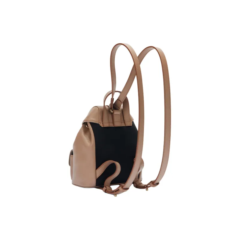 Furla Calfskin Backpack Mini Women's Plain Fabric Color-1