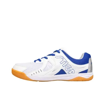 Stiga Anti-Slip Wear-Resistant Low-Top Training Shoes Unisex White Blue Silver