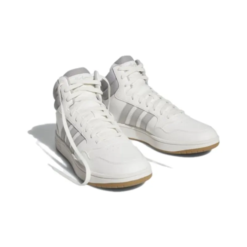 Adidas Hoops 3.0 Mid Classic Vintage Core White Grey Gum-2