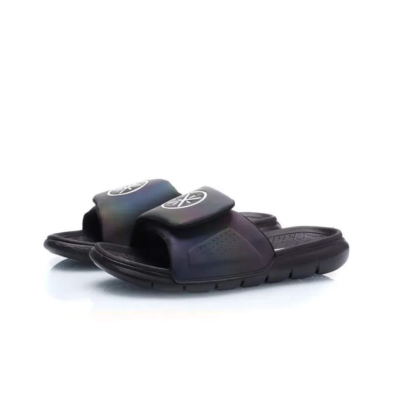LiNing Rubber Sole Slide Slippers Men's Black-2