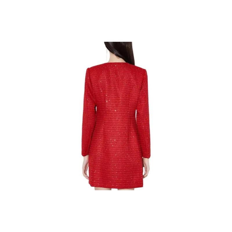 XOOR Long Sleeved Dresses Women's Red-1